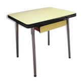 Vintage yellow formica table 60