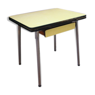 Vintage yellow formica table 60