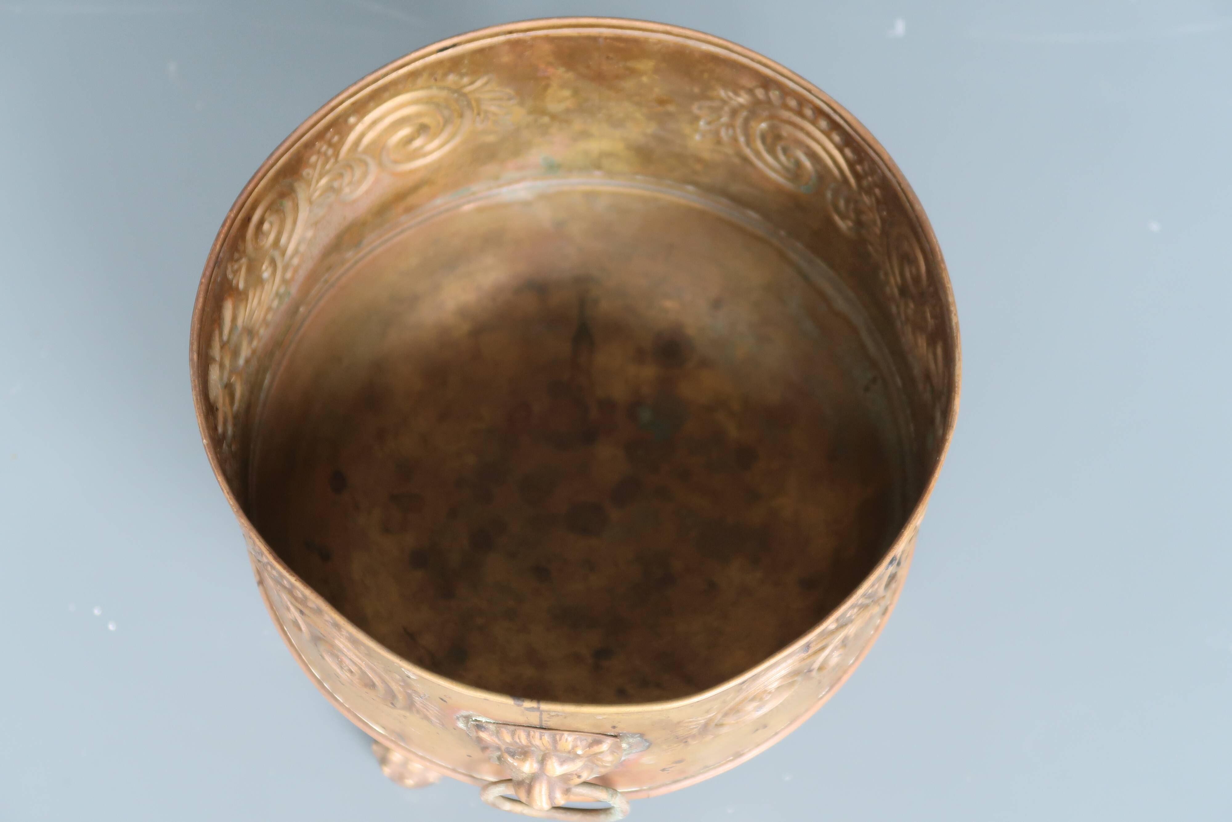 Antique table jardinière.