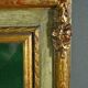 Vitrine Murale en Bois Doré – Milieu XXe