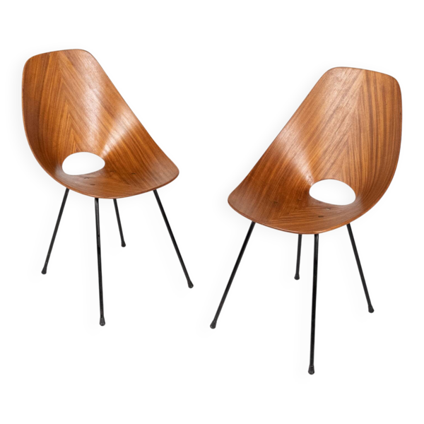 Paire de chaises Medea, Vittorio Nobili pour Fratelli Tagliabue, Italy 1955