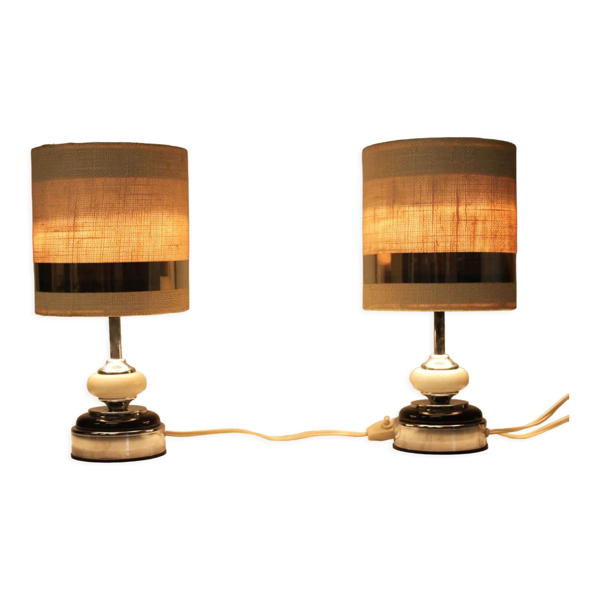 Paire de lampes de marque Delmas