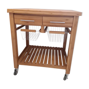 table de cuisine en bambou