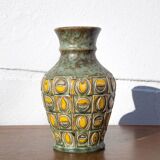 West Germany Uebelacker vase 1681/20, German ceramic vase, flower pot, pottery, decoration