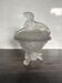 Frosted glass collector's bonbonnière