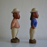 Couple of settlers African statuettes
