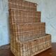 Vintage wicker wall basket