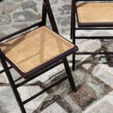 Folding chairs canage and wood