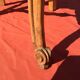 Rustic chair Louis XV mulched in cherry