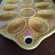 Vintage egg tray in glazed stoneware