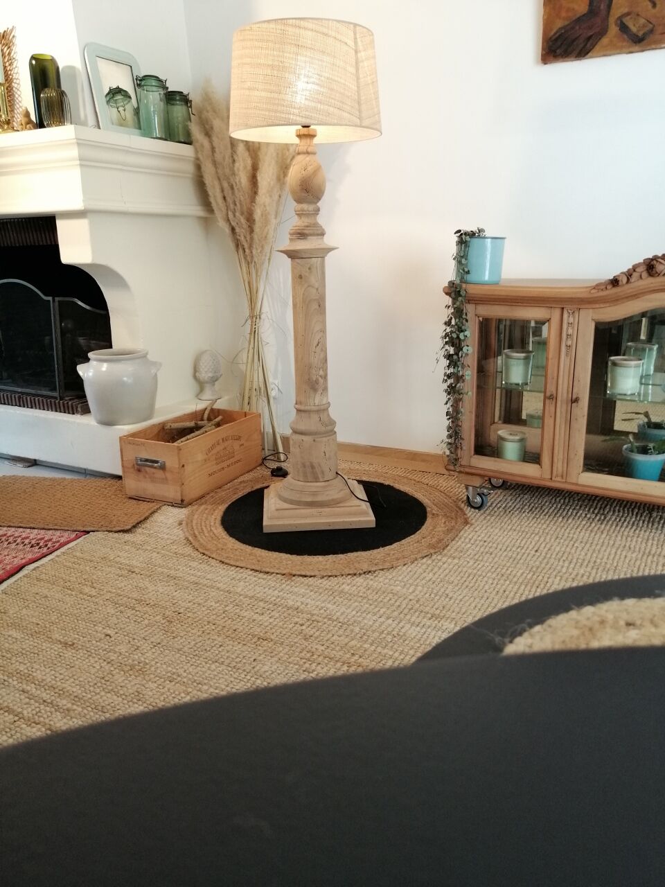 Vintage wooden floor lamp revisited