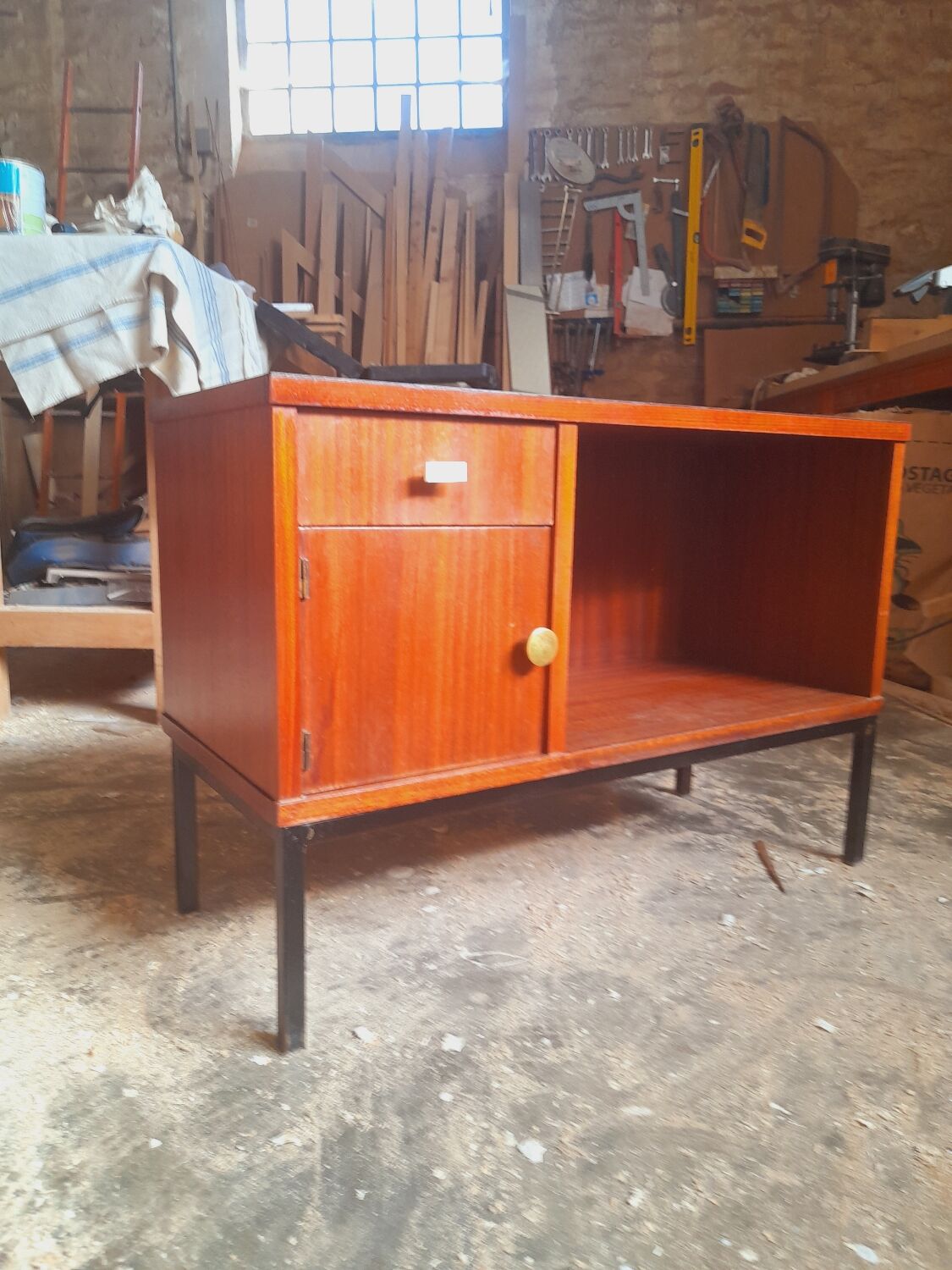 Enfilade vintage bois exotique