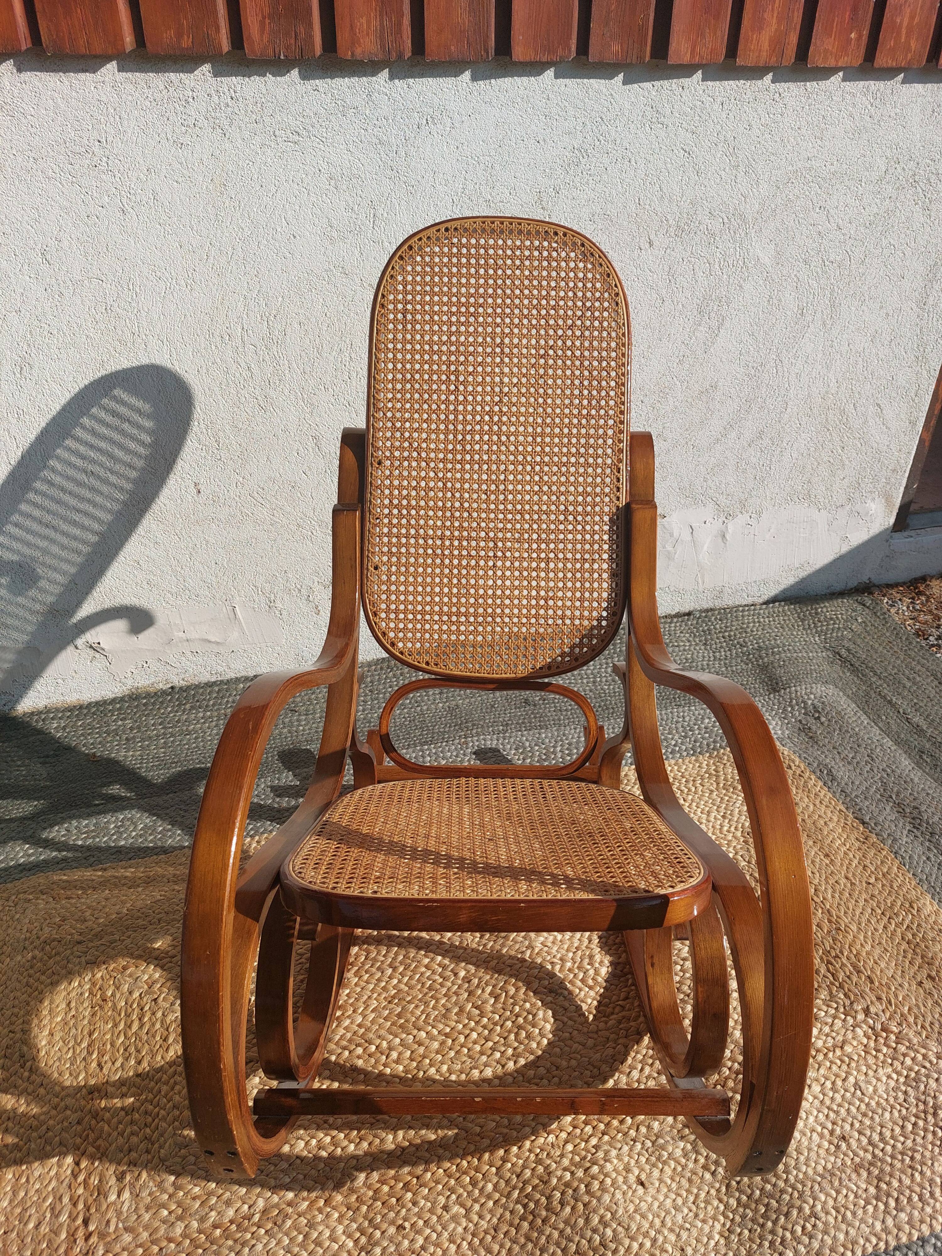Rocking chair, rocking chair, cane