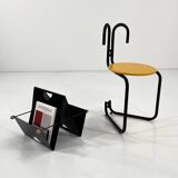 Folded metal magazine rack, 1980