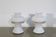 Paire de lampes scandinave en verre 1970