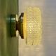 Vintage square glass globe wall/ceiling light (PLAF01)