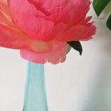 Soliflore turquoise in blown glass