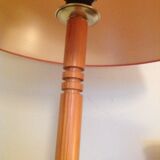 Varnished pine lamp Scandinavian style / vintage 60s-70s
