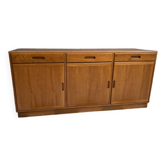 Teak sideboard 3 doors 3 drawers 1970s