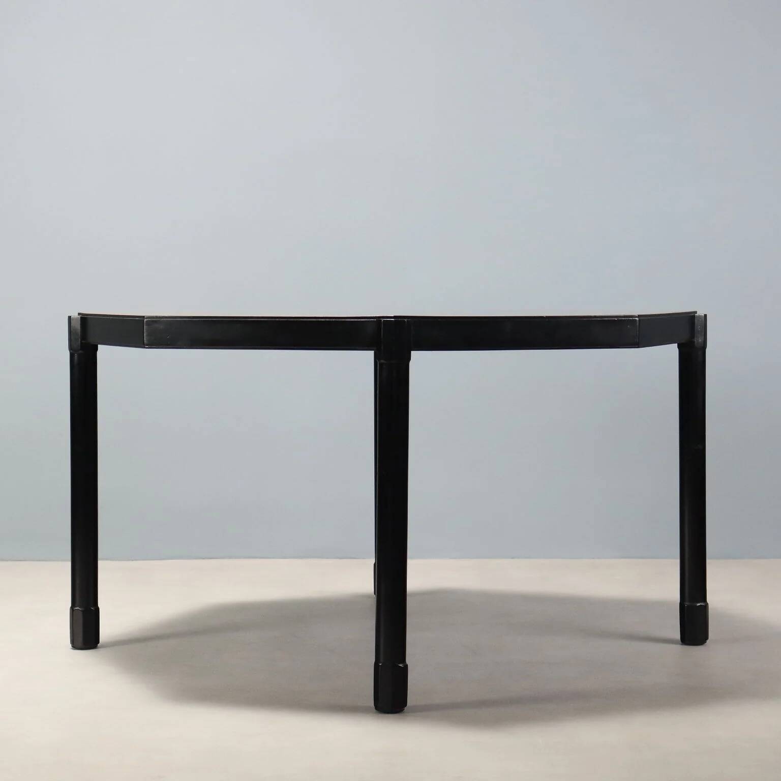Vintage painted wooden dining table, design, Italy, 1960s