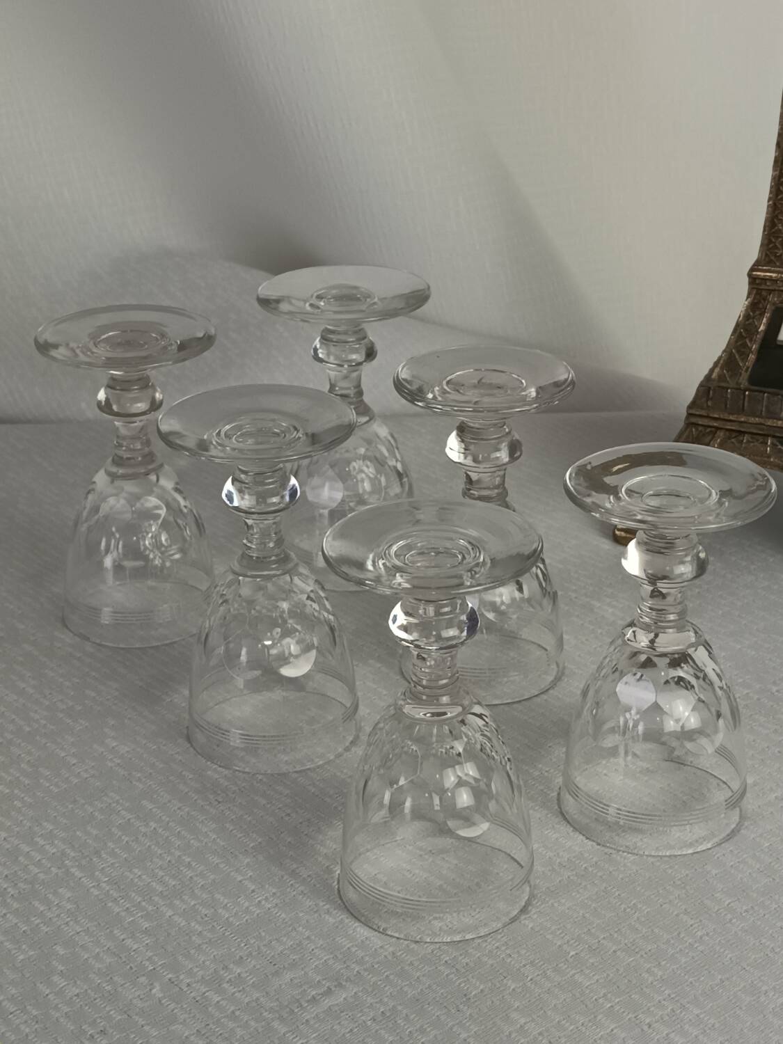 6 Baccarat “Chauny” crystal liqueur glasses