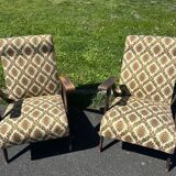 Set of 2 vintage Scandinavian armchairs 50's/60's