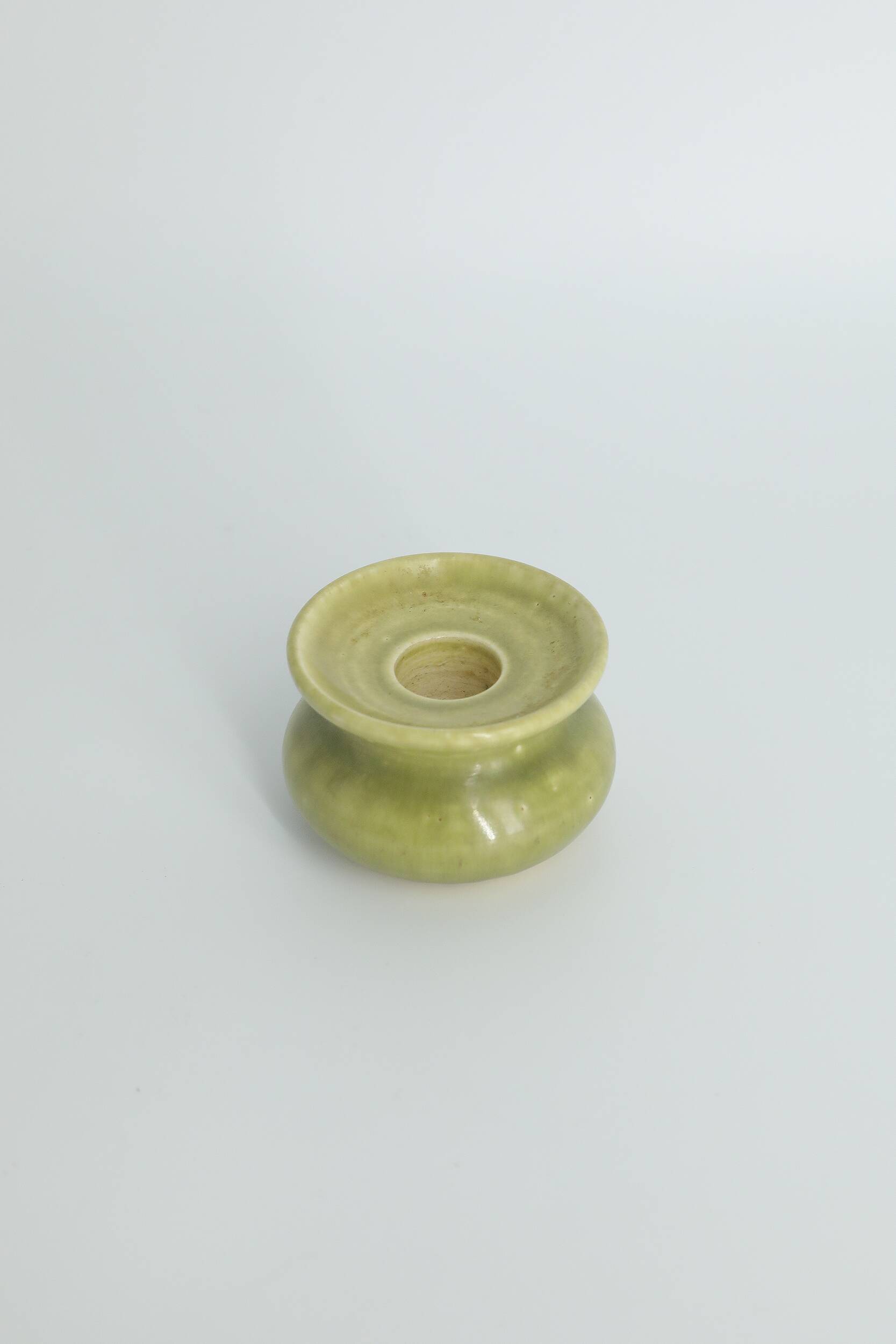 Mid-century Scandinavian collector's candlestick in stoneware by Gunnars Keramik.