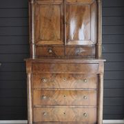 Empire period mahogany cabinet secretary