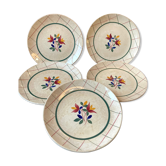 Old plates in Gien earthenware