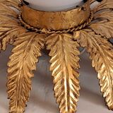 Gilded metal ceiling lamp