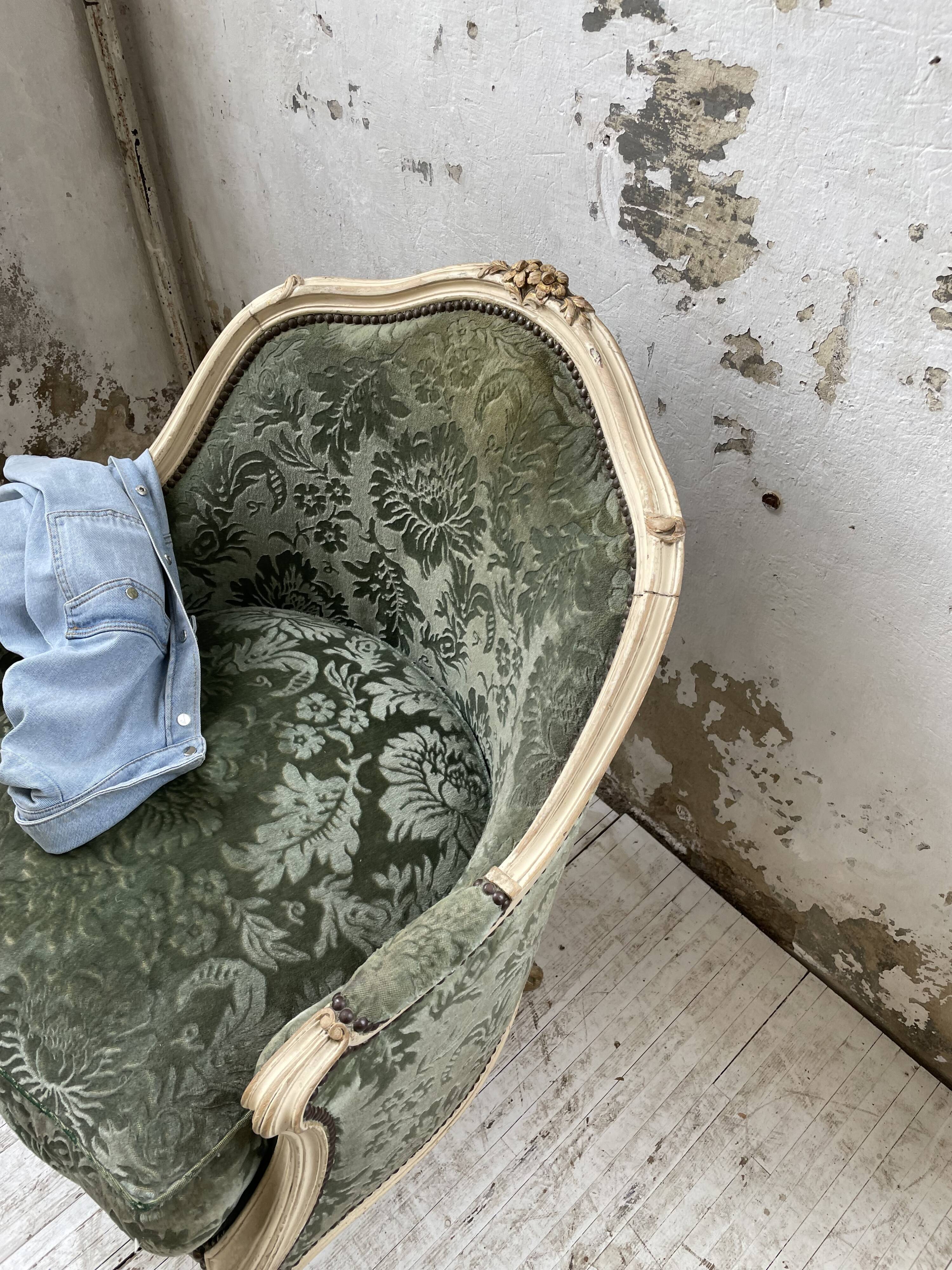 Louis XV shepherdess armchair