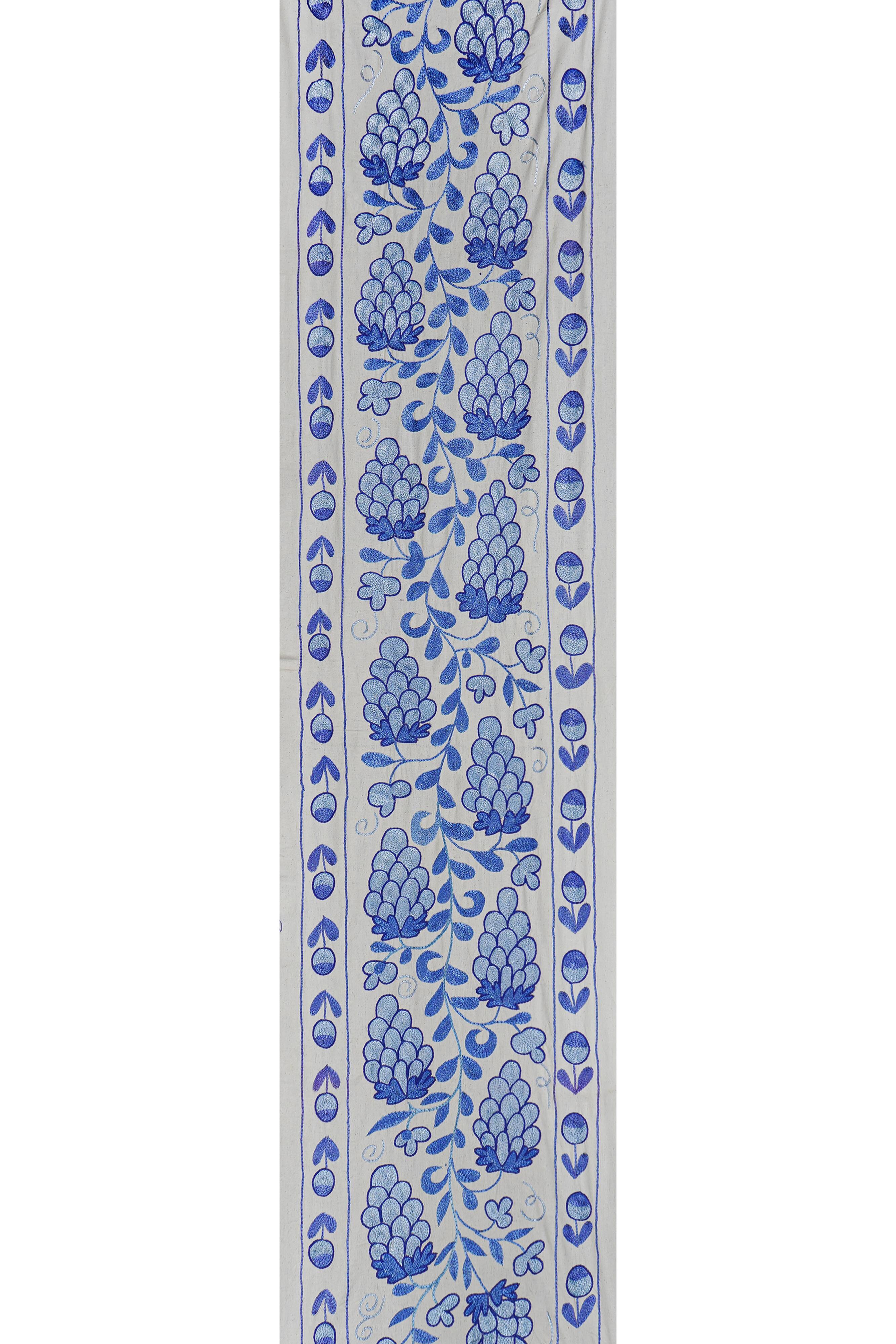 Hand-knotted rug, vintage Turkish rug 43x178 cm