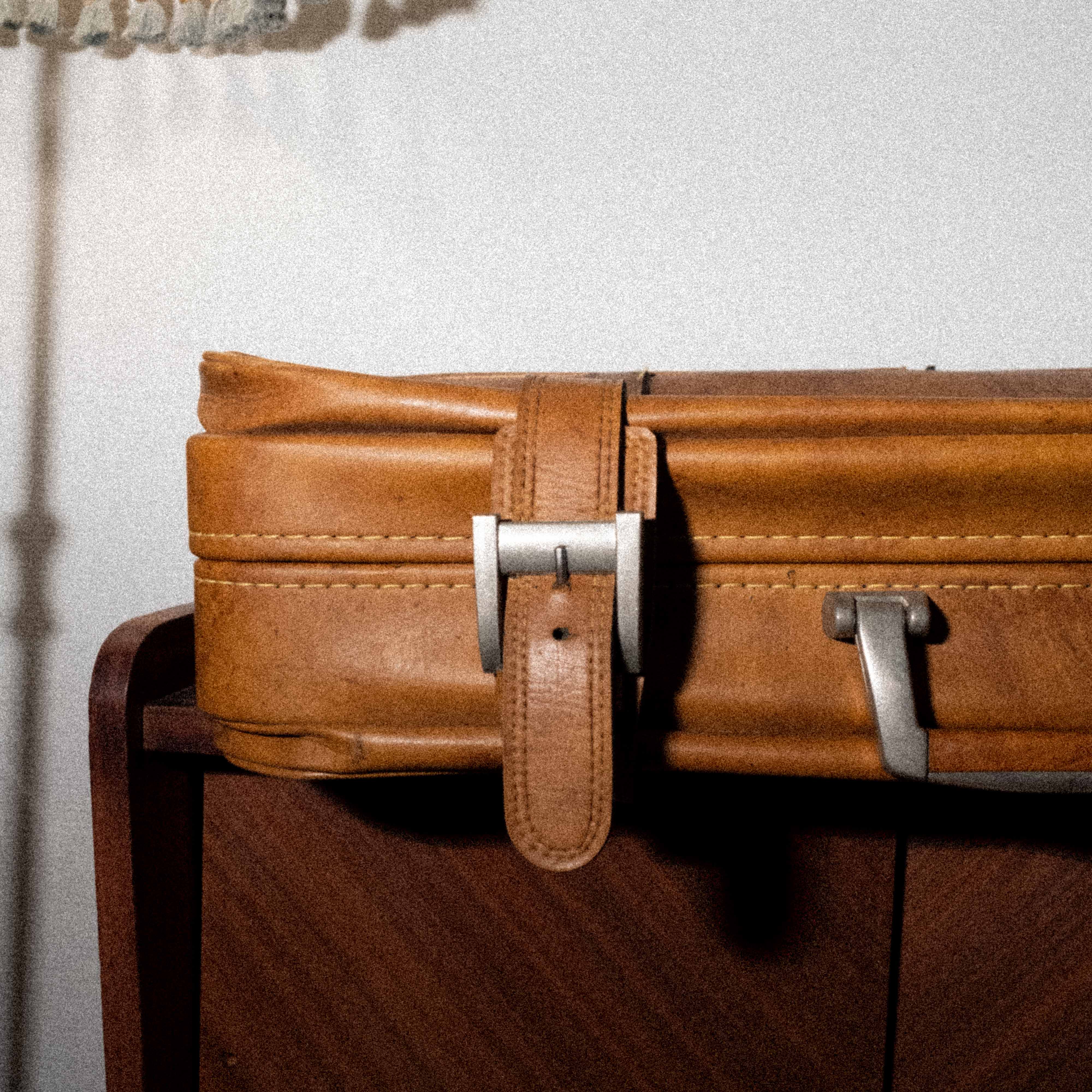 Brown soft suitcase