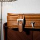 Brown soft suitcase