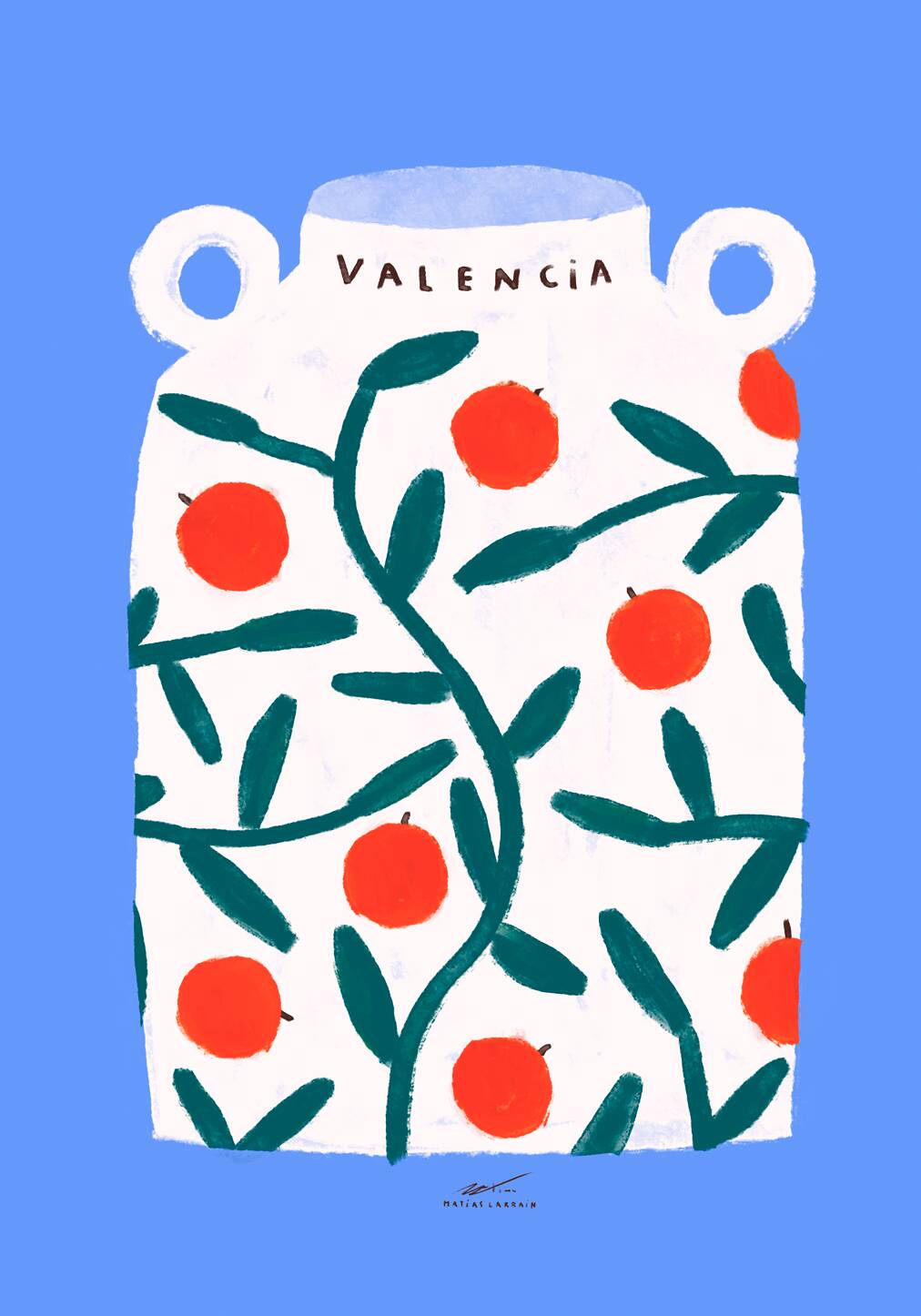 Valencia Vase - Wall poster 50x70cm