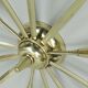 1950s mid century sputnik 3-light brass ceiling light