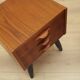 Danish teak bedside chests of drawers, 1960s