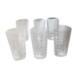 Lot of 6 orangeade glasses, Mikasa crystal