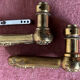 Pair of antique bronze handles
