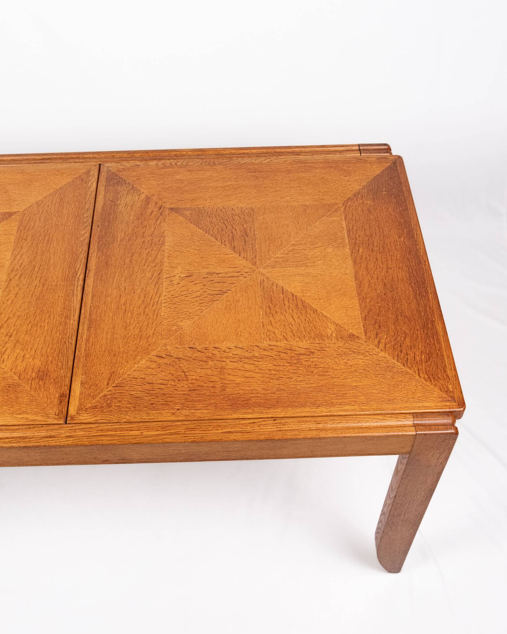 Extendable dining table, Calvados model, Guillerme and Chambron, 1960s