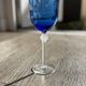 Verre Lalique modèle Roxanne bleu indigot