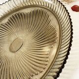 Oval serving dish in Bayel fluted glass