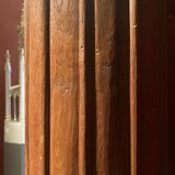 19th Century Italian Architectural Corinthian Wood Columns on Sandstone Plinths, Set of 2