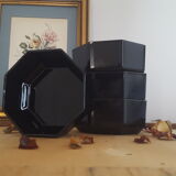 Vintage black Arcoroc ramekins