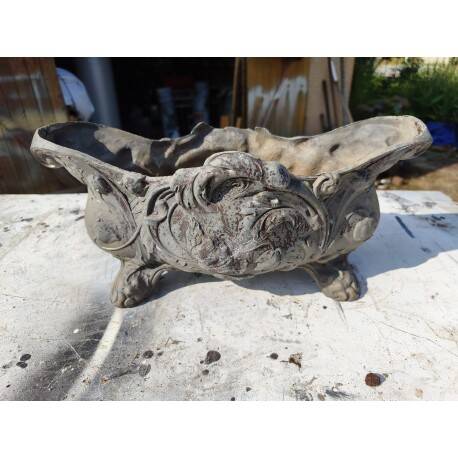Aluminium planter from 1900 by the Charleville-Mézières establishments.
