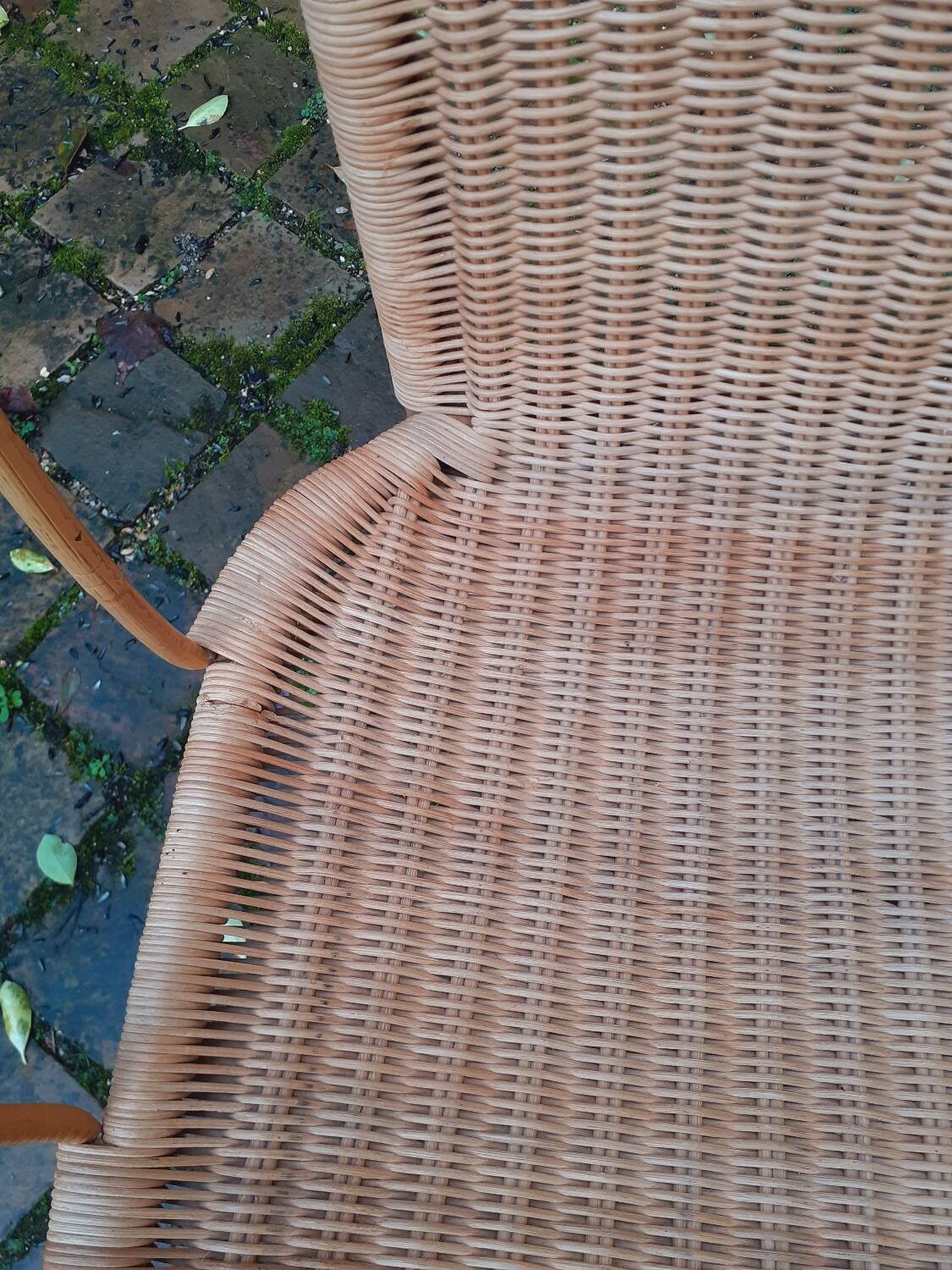 Fauteuil en rotin année  70