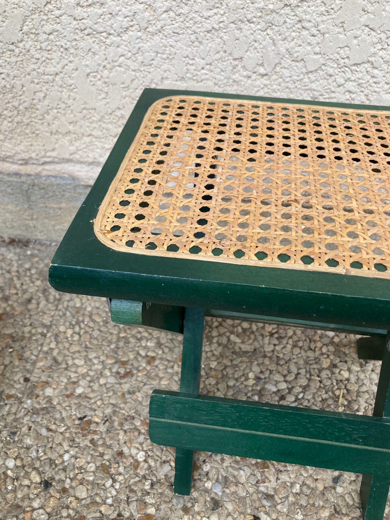 Folding stool in vintage canning