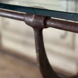 Wrought iron workshop table from around 1900