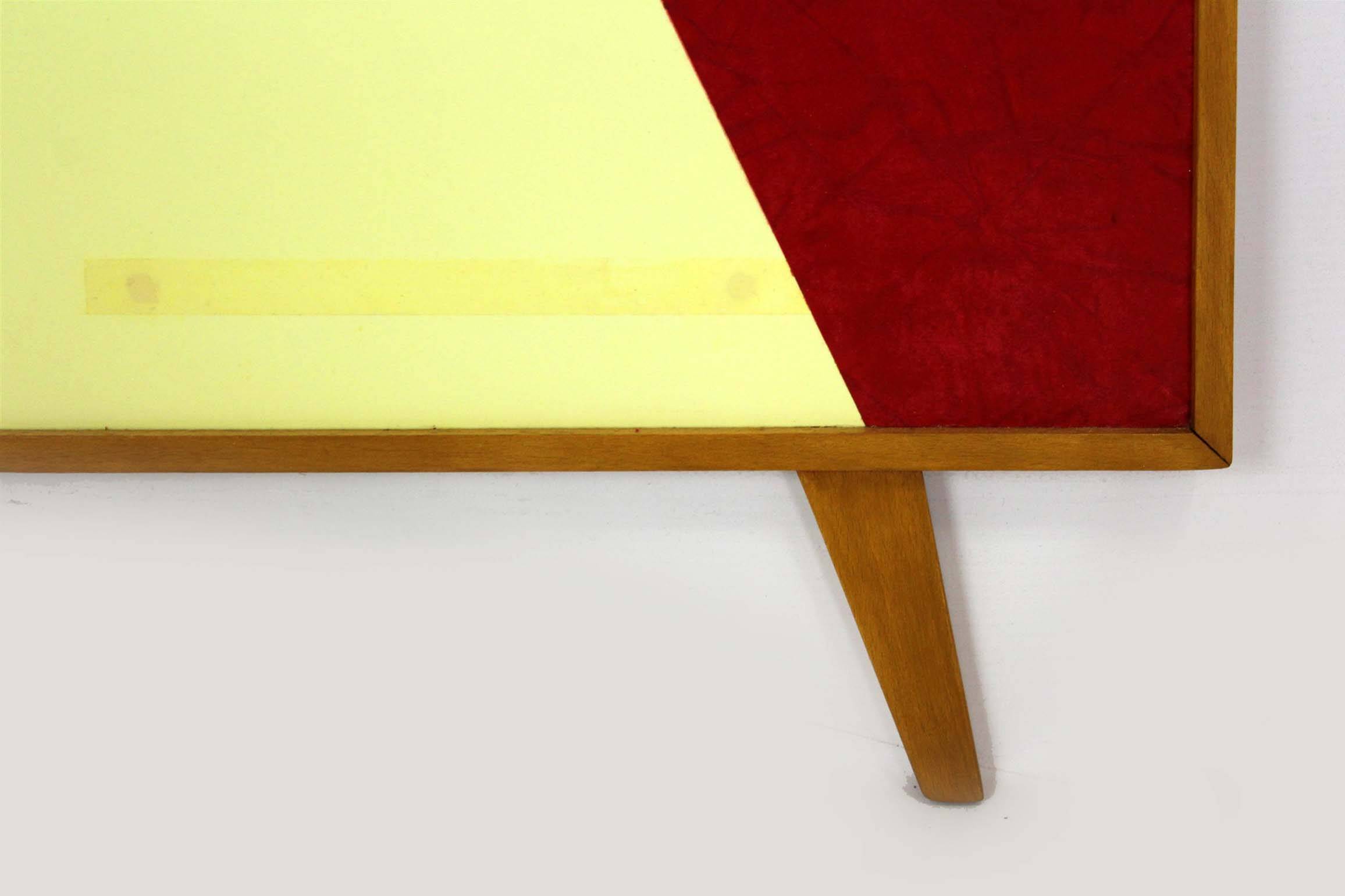 Porte-manteau géométrique vintage de Drevokov Blatna, années 1970