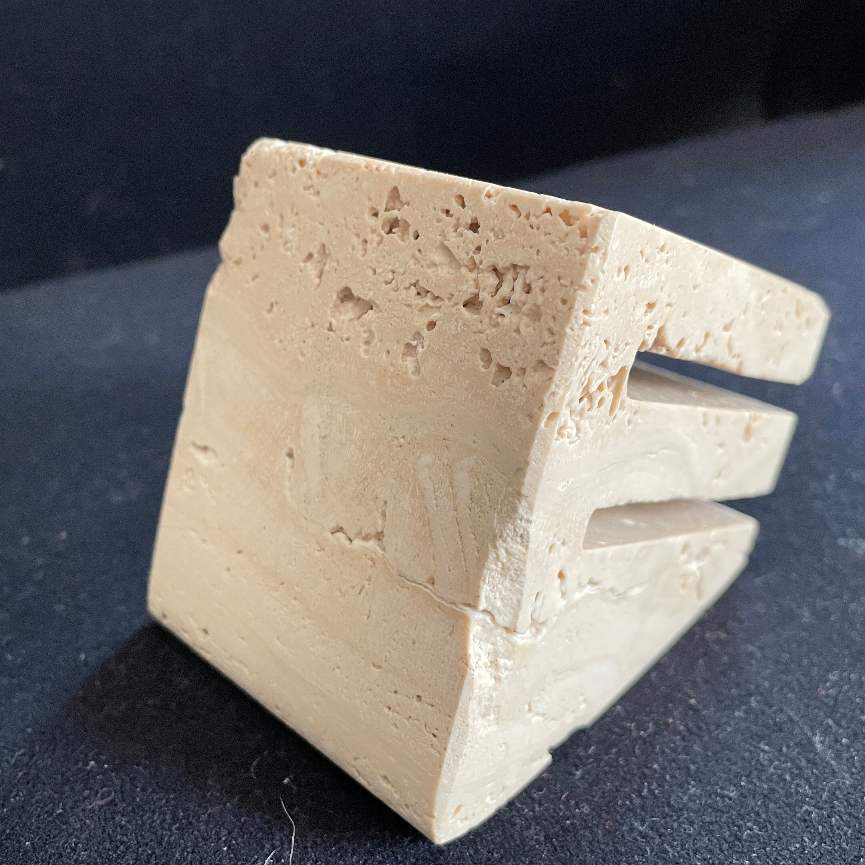 Fratelli Mannelli travertine paperweight design